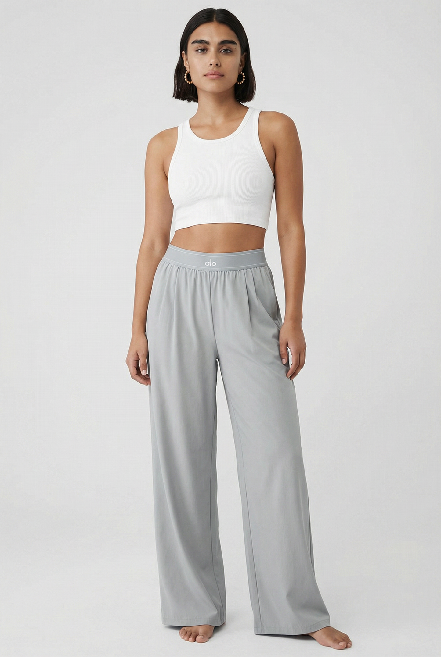 Wide-Leg Lounge Pants