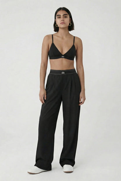 Wide-Leg Lounge Pants